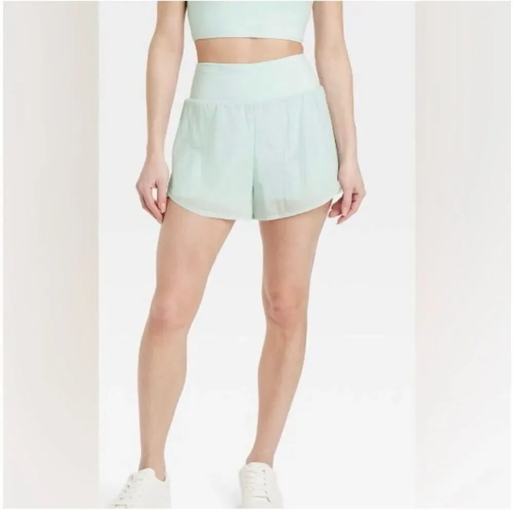 All in Motion 2 in 1 Shorts Size XS Sea Foam Green New
